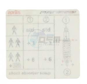 Product image: Aprilia - 858591 - .CHARACTERIZATION PLATES 