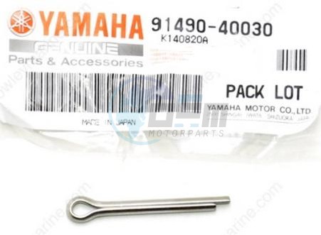 Product image: Yamaha - 914904003000 - PIN, COTTER (663)  0