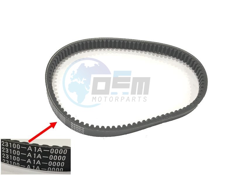 Product image: Sym - 1B01A1A01 - DRIVE BELT  1