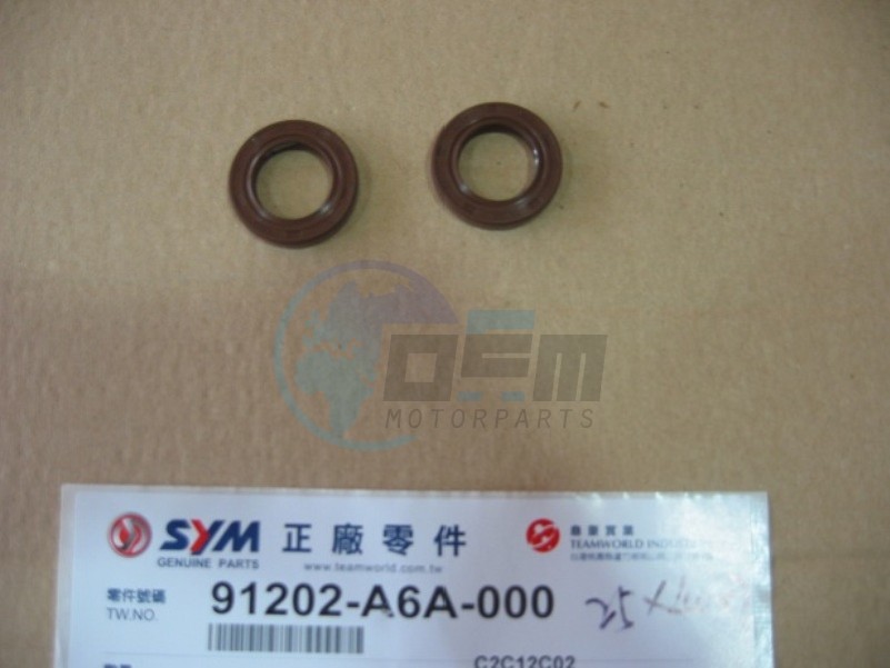 Product image: Sym - 91202-A6A-000 - OIL SEAL 25*40*7  1