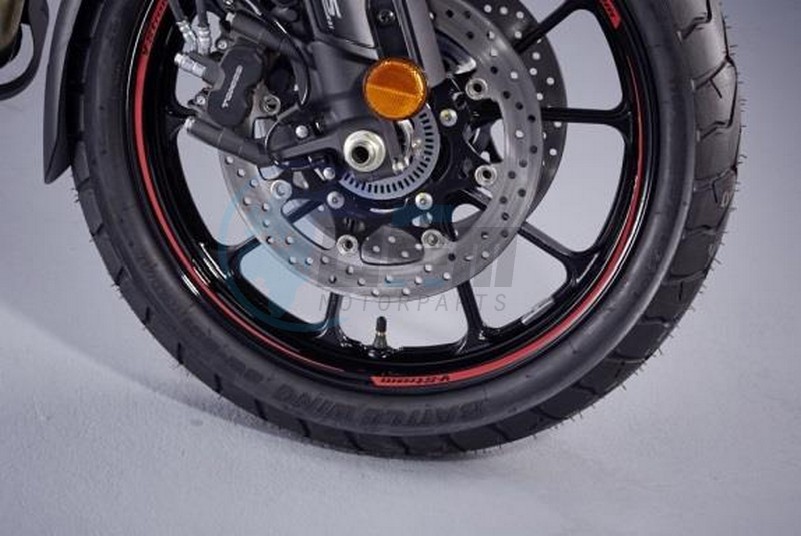 Product image: Suzuki - 990D0-31JF6-PAD - Vorderradaufkleber rot V-Strom Logo  0