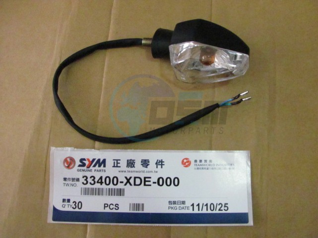 Product image: Sym - 33400-XDE-000 - FR.R.WINKER ASSY  0