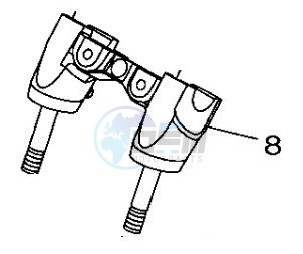 Product image: Yamaha - B34F34420100 - HOLDER, HANDLE LOWER  0