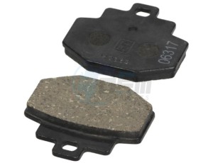 Product image: Piaggio - 497002 - REAR BRAKE PADS SET HENG TONG 