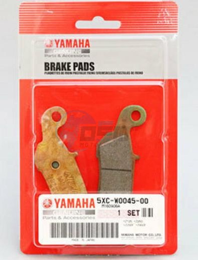 Product image: Yamaha - 5XCW00450000 - BRAKE PAD KIT  0