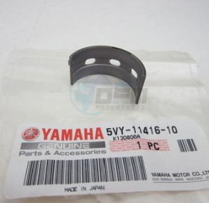 Product image: Yamaha - 5VY114161000 - PLANE BEARING, CRANKSHAFT 1 BLACK 