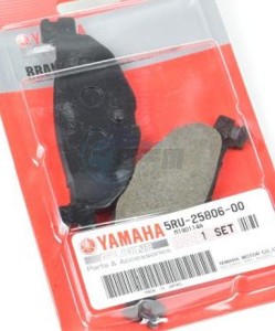 Product image: Yamaha - 5RU258060000 - BRAKE PAD KIT 2 