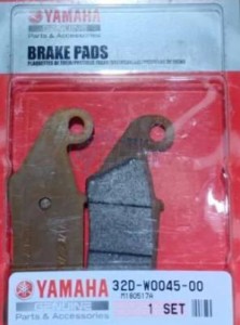 Product image: Yamaha - 32DW00450000 - BRAKE PAD KIT 