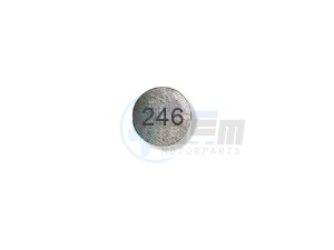 Product image: Sym - 14732-TL1-000-246 - TAPPET SHIM (T: 2.46 MM) 