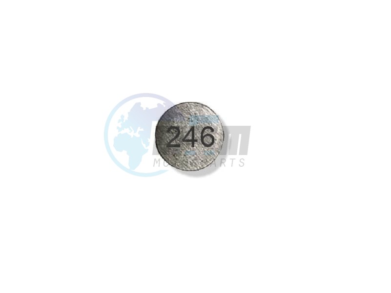 Product image: Sym - 14732-TL1-000-246 - TAPPET SHIM (T: 2.46 MM)  0