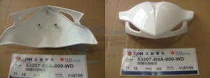 Product image: Sym - 53207-B9A-000-WD - METER VISOR A WH8018P 