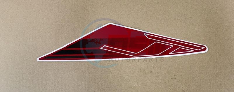 Product image: Sym - 87128-XB7-000-T1 - L. BODY COVER STRIPE A(RED AND BLACK)  0