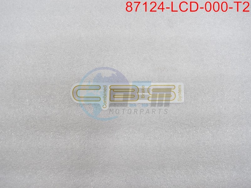 Product image: Sym - 87124-LCD-000-T2 - MARK CBS STRIPE TYPE2  0