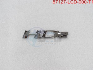 Product image: Sym - 87127-LCD-000-T1 - R. BODY COVER EMBLEM TYPE1 