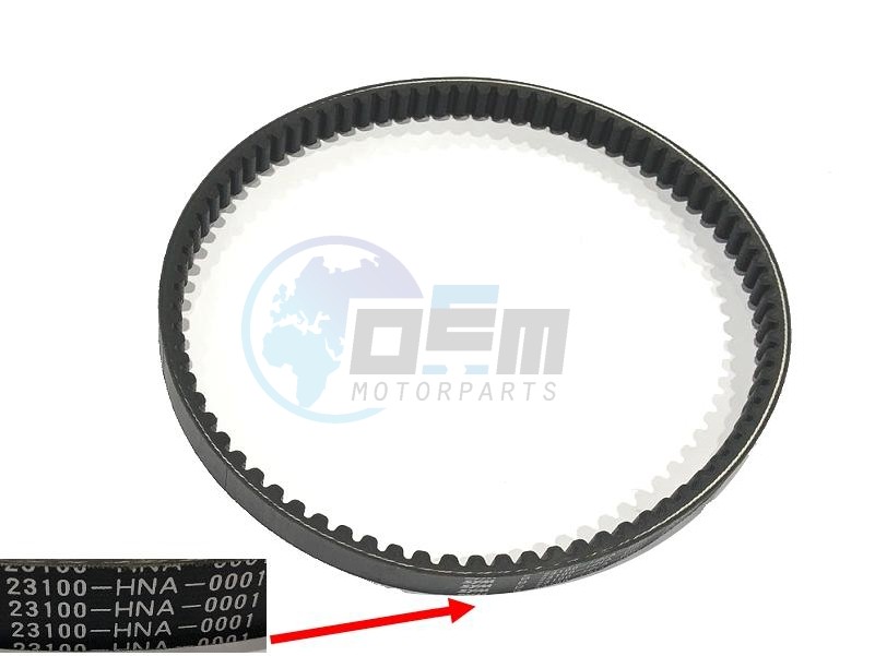 Product image: Sym - 1B01HNA01 - DRIVE BELT  1