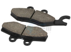 Product image: Piaggio - 665842 - BRAKE COUPLE PAD 