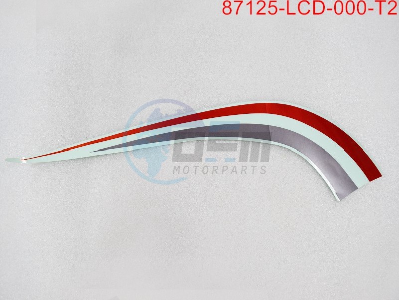 Product image: Sym - 87125-LCD-000-T2 - R. BODY COVER STRIPE TYPE2  0