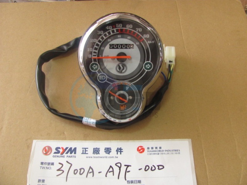 Product image: Sym - 3700A-A9F-010 - SPEEDOMETER ASS' Y  0