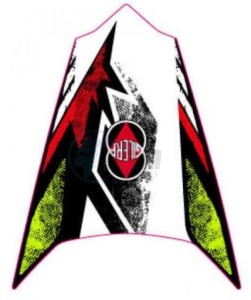 Product image: Gilera - 2H001214 - Rear fairing decal 