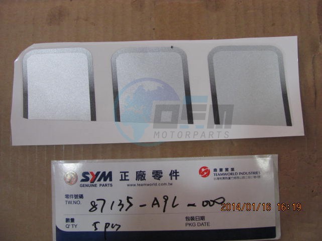 Product image: Sym - 87135-A9L-000 - R. SIDE COVER STRIPE  0