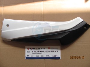 Product image: Sym - 83620-XPA-000-WAK3 - L. SIDE COVER 