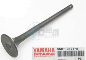 Product image: Yamaha - 5N0121210100 - VALVE, EXAUST  