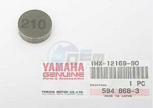 Product image: Yamaha - 1HX121699000 - PAD, ADJUSTING 2 (2.10) 