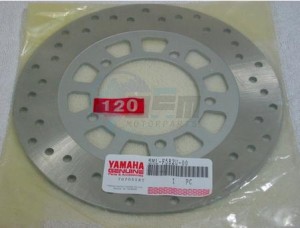 Product image: Yamaha - 5MLF582U0000 - DISC, BRAKE (RIGHT 