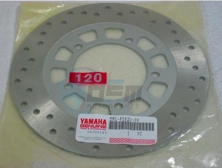 Product image: Yamaha - 5MLF582U0000 - DISC, BRAKE (RIGHT  0