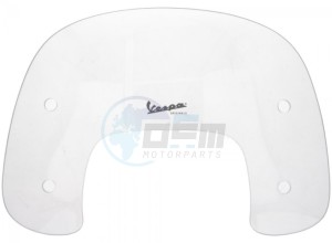 Product image: Vespa - 655376 - Windscreen assembly  