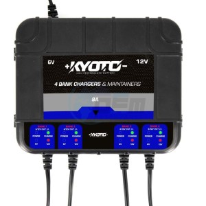 Product image: Kyoto - ACCUB04 - Motorcycle and Scooter Multi-Battery Charger - For Lead Acid Battery 