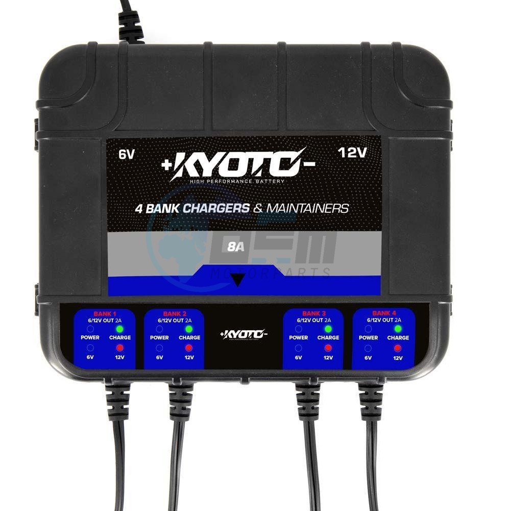 Product image: Kyoto - ACCUB04 - Motorcycle and Scooter Multi-Battery Charger - For Lead Acid Battery  1