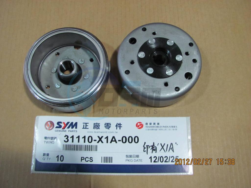 Product image: Sym - 31110-X1A-000 - FLYWHEEL COMP  0