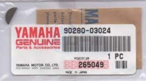 Product image: Yamaha - 902800302400 - KEY, WOODRUFF(662) 