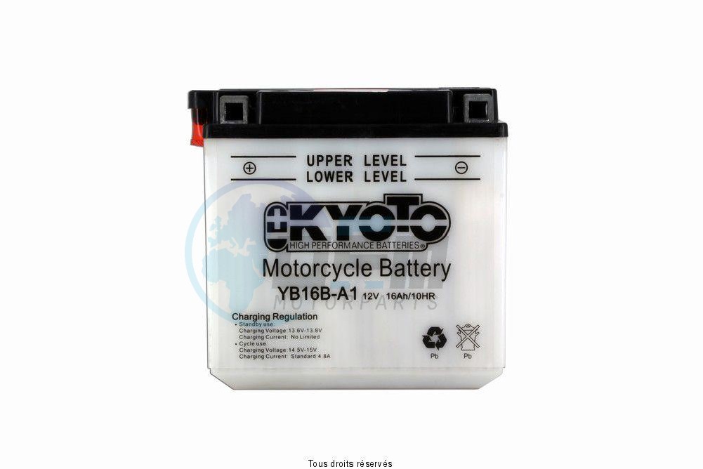 Product image: Kyoto - 712158 - Battery Yb16b-a1 L 162mm  W 92mm  H 162mm 12v 16ah Acid 1,3l  0