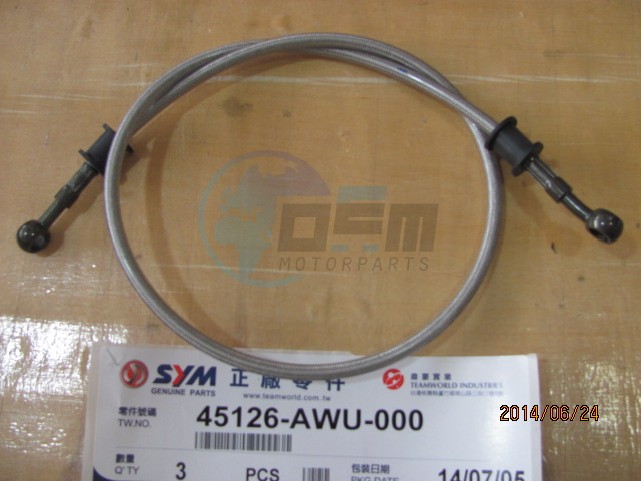 Product image: Sym - 45126-AWU-000 - FR. BRAKE HOSE ASSY.  0