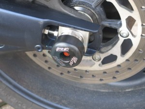 Product image: GSG-Mototechnik - 40-25-355 - Crash protector Rear wheel  Yamaha  MT-01 