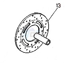 Product image: Cagiva - 800073522 - BRAKE DISK 