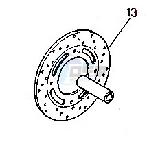 Product image: Cagiva - 800073522 - BRAKE DISK  0