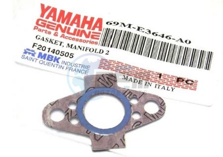 Product image: Yamaha - 69ME3646A000 - GASKET, MANIFOLD 2  0