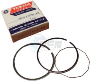 Product image: Yamaha - 4FL116030000 - PISTON RING SET (STD 56MM) 