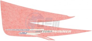 Product image: Aprilia - 856250 - LH REAR FAIRING DECAL 