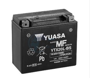 Product image: Yamaha - 4SH821002200 - BATTERY (YTX20L-BS) 