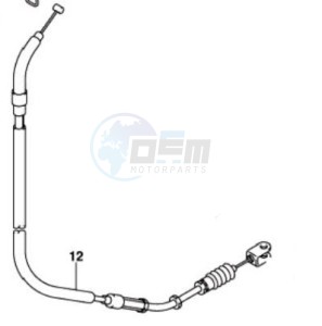 Product image: Suzuki - 58200-21K00 - CABLE ASSY. CLUTCH 