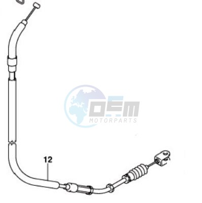 Product image: Suzuki - 58200-21K00 - CABLE ASSY. CLUTCH  0