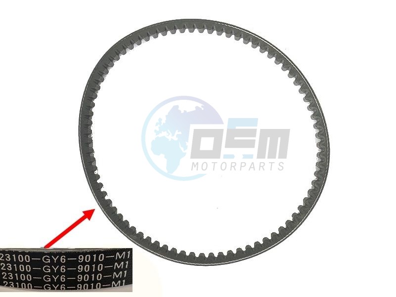 Product image: Sym - 1B01GY601 - DRIVE BELT  0