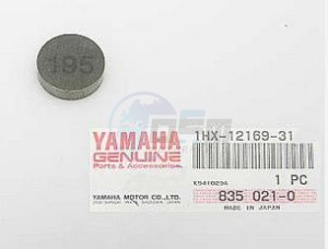 Product image: Yamaha - 1HX121693100 - PAD, ADJUSTING 2 (1.95)  