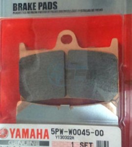 Product image: Yamaha - 5PWW00450000 - BRAKE PAD KIT 