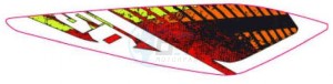 Product image: Gilera - 2H001213 - LH tail fairing decal \""50"" 