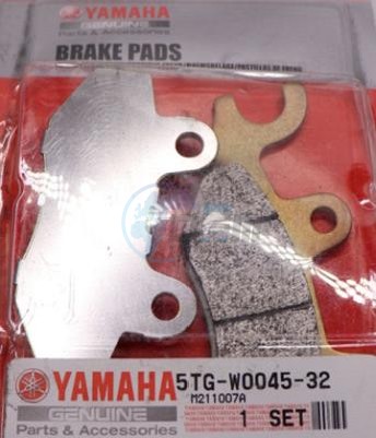 Product image: Yamaha - 5TG-W0045-32-00 - BRAKE PAD KIT  0